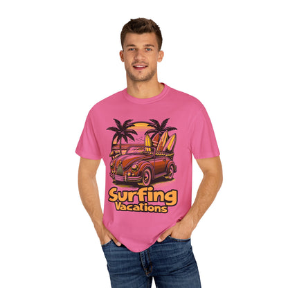 Surfing Unisex Garment-Dyed T-shirt