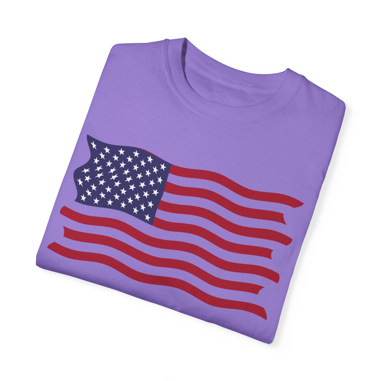 Unisex Garment-Dyed T-shirt USA FLAG