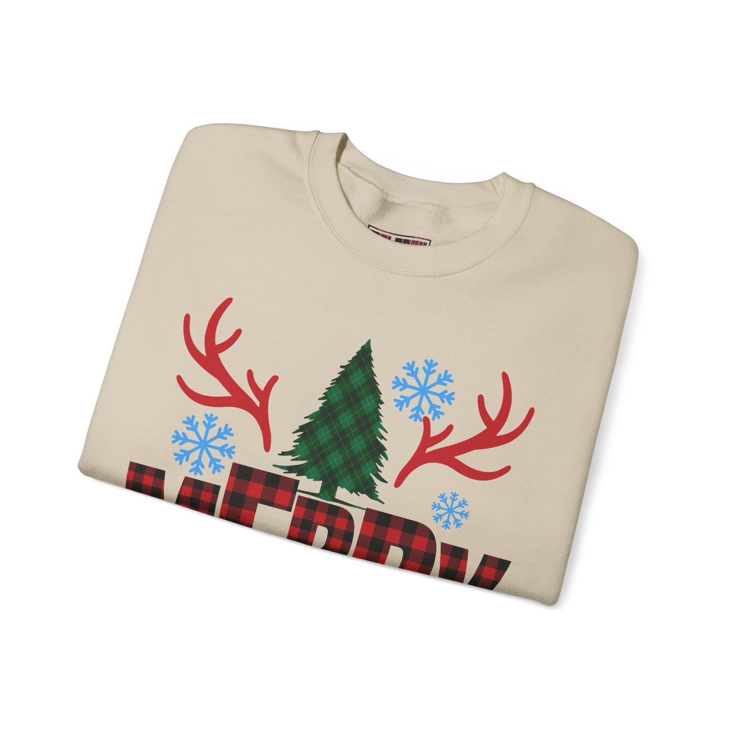 Christmas Crewneck Sweatshirt - Merry Christmass Design