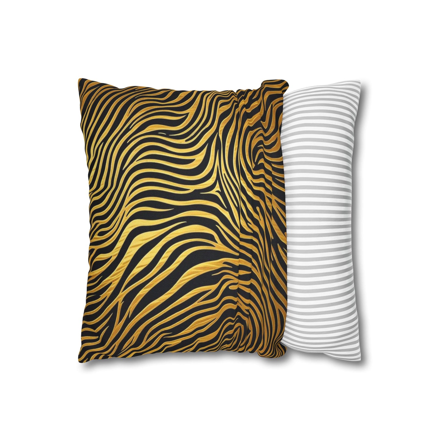 Pillowcase Gold & Black Modern Design