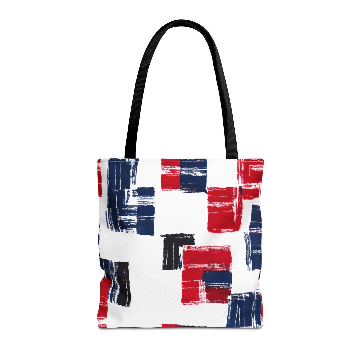 Red and Blue Tote Bag