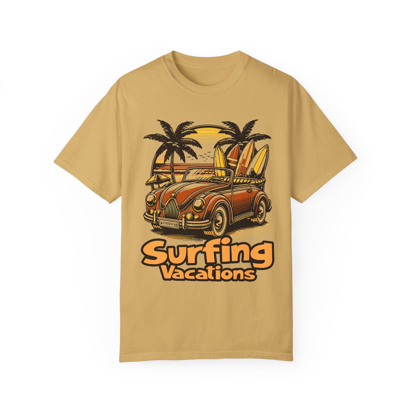 Surfing Unisex Garment-Dyed T-shirt