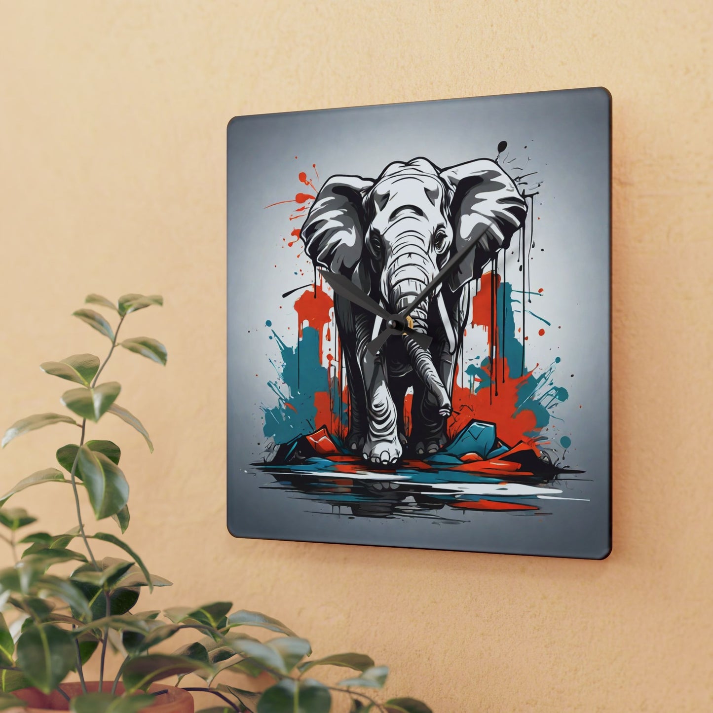 Elephant Wall Clock