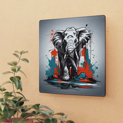 Elephant Wall Clock