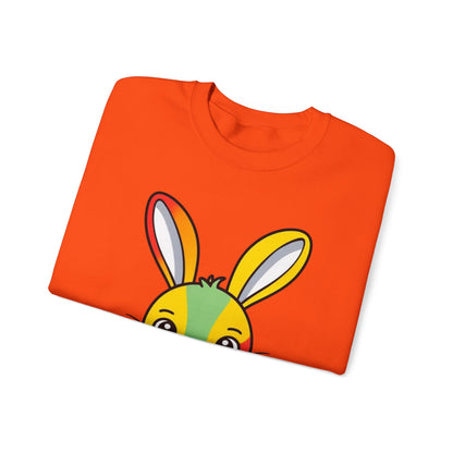 Multicoloured Bunny Unisex Heavy Blend™ Crewneck Sweatshirt