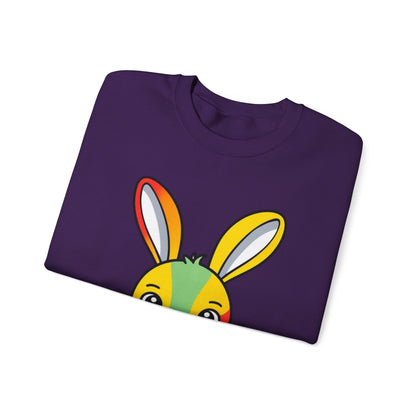 Multicoloured Bunny Unisex Heavy Blend™ Crewneck Sweatshirt