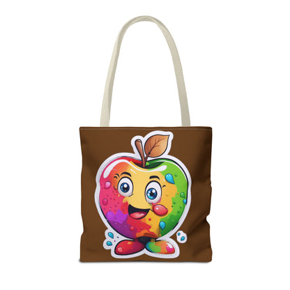 Colorful Apple Tote Bag - Vibrant Grocery Shopping Carryall