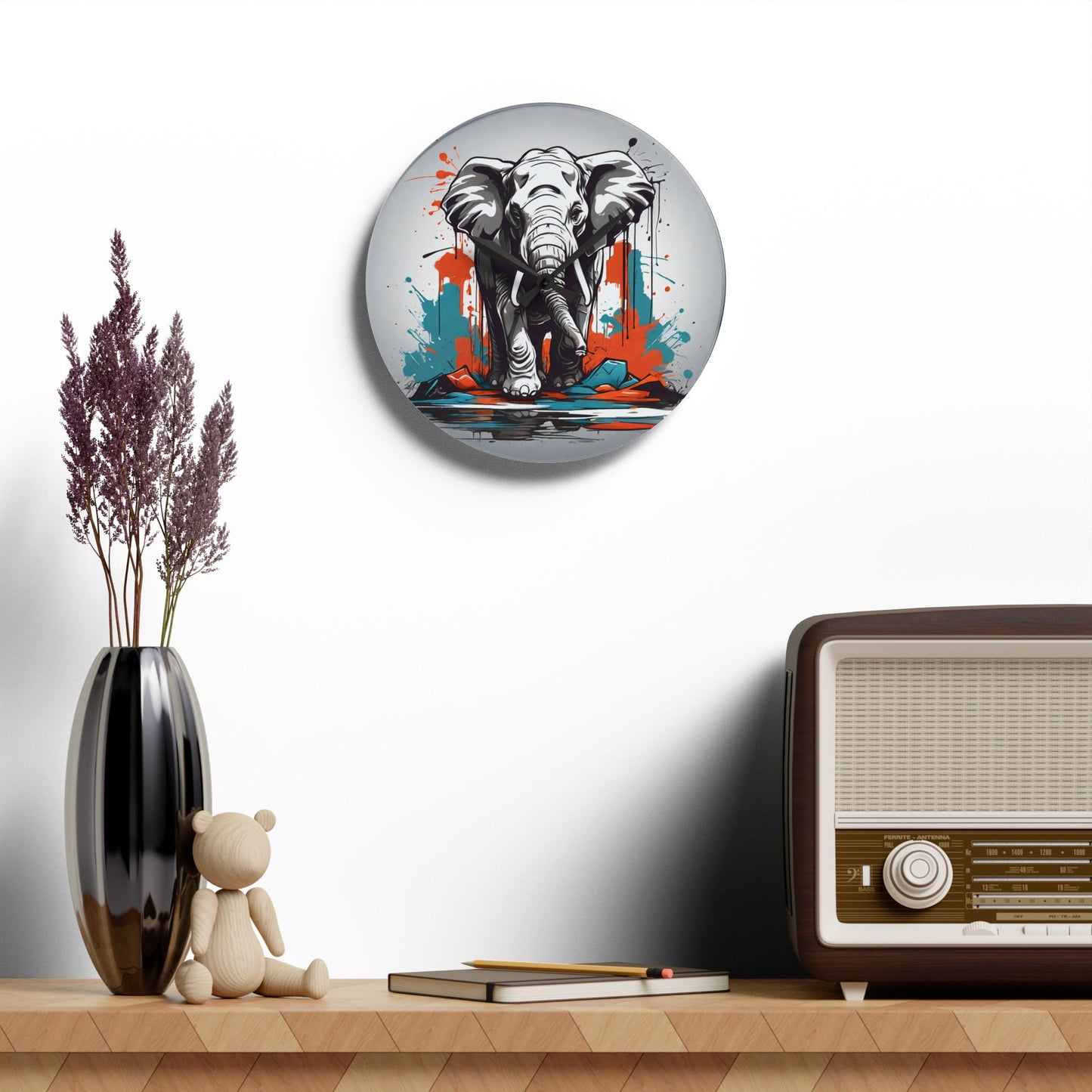 Elephant Wall Clock