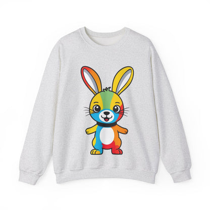 Multicoloured Bunny Unisex Heavy Blend™ Crewneck Sweatshirt