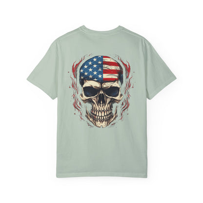 Unisex Garment-Dyed T-shirt USA FLAG