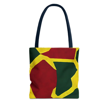 Red Yellow Tote Bag with Print