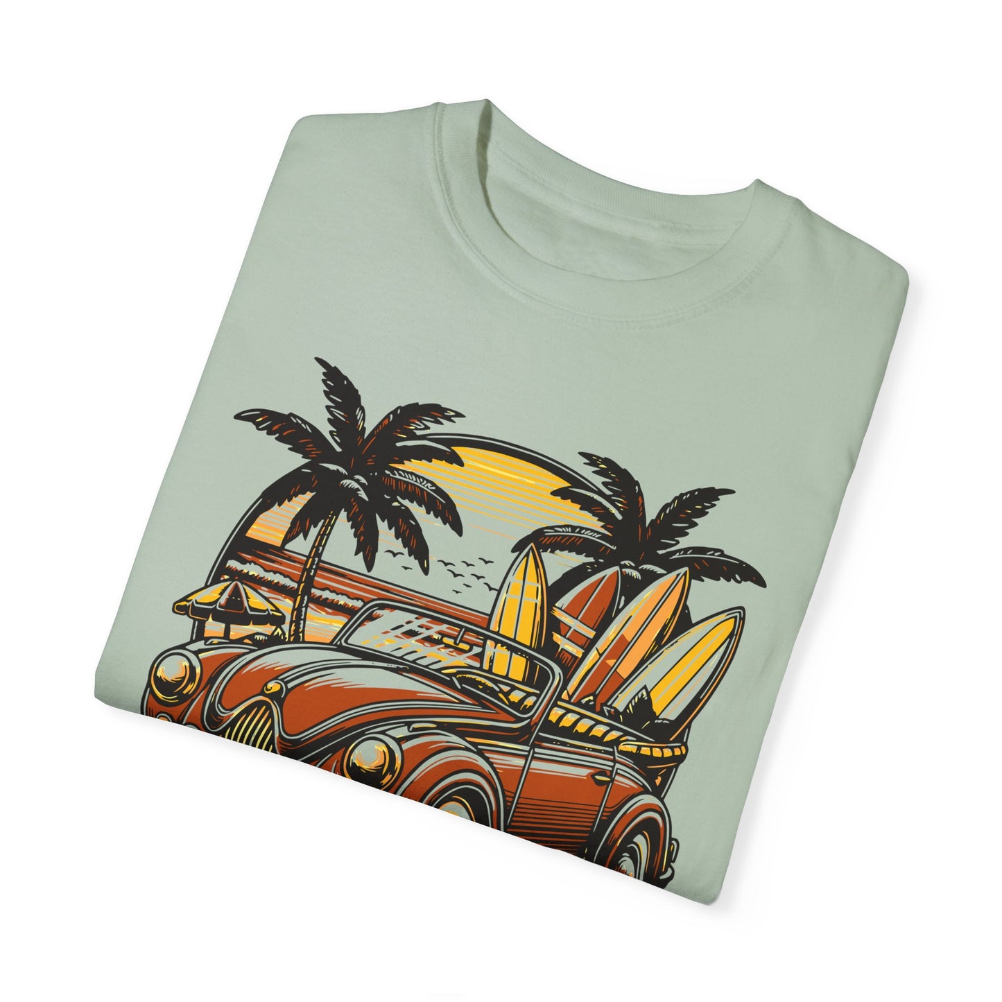 Surfing Unisex Garment-Dyed T-shirt