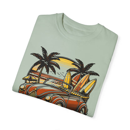 Surfing Unisex Garment-Dyed T-shirt