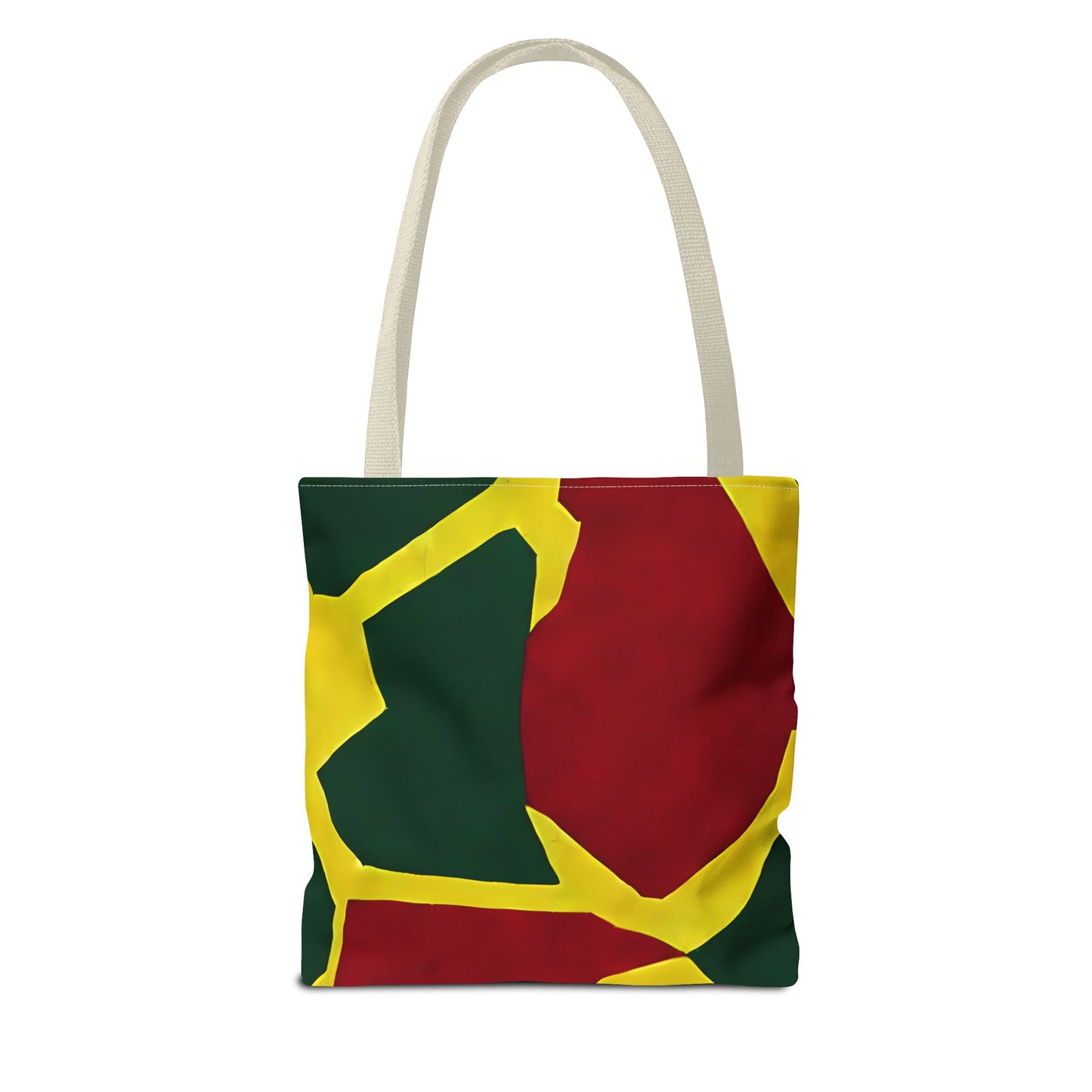 Red Yellow Tote Bag with Print