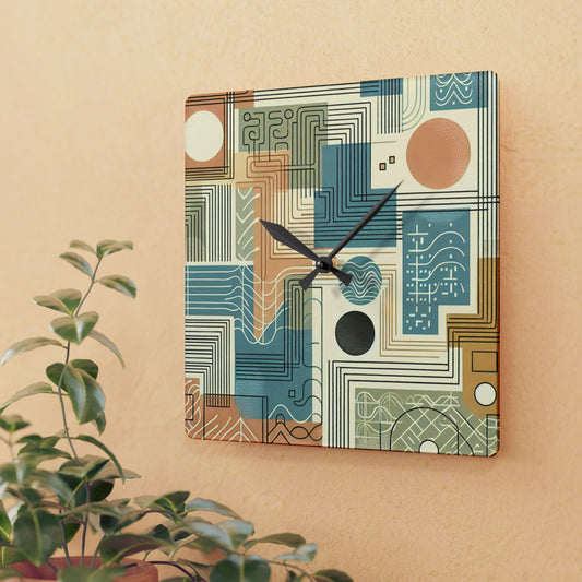 Modern Abstract Colour Acrylic Wall Clock