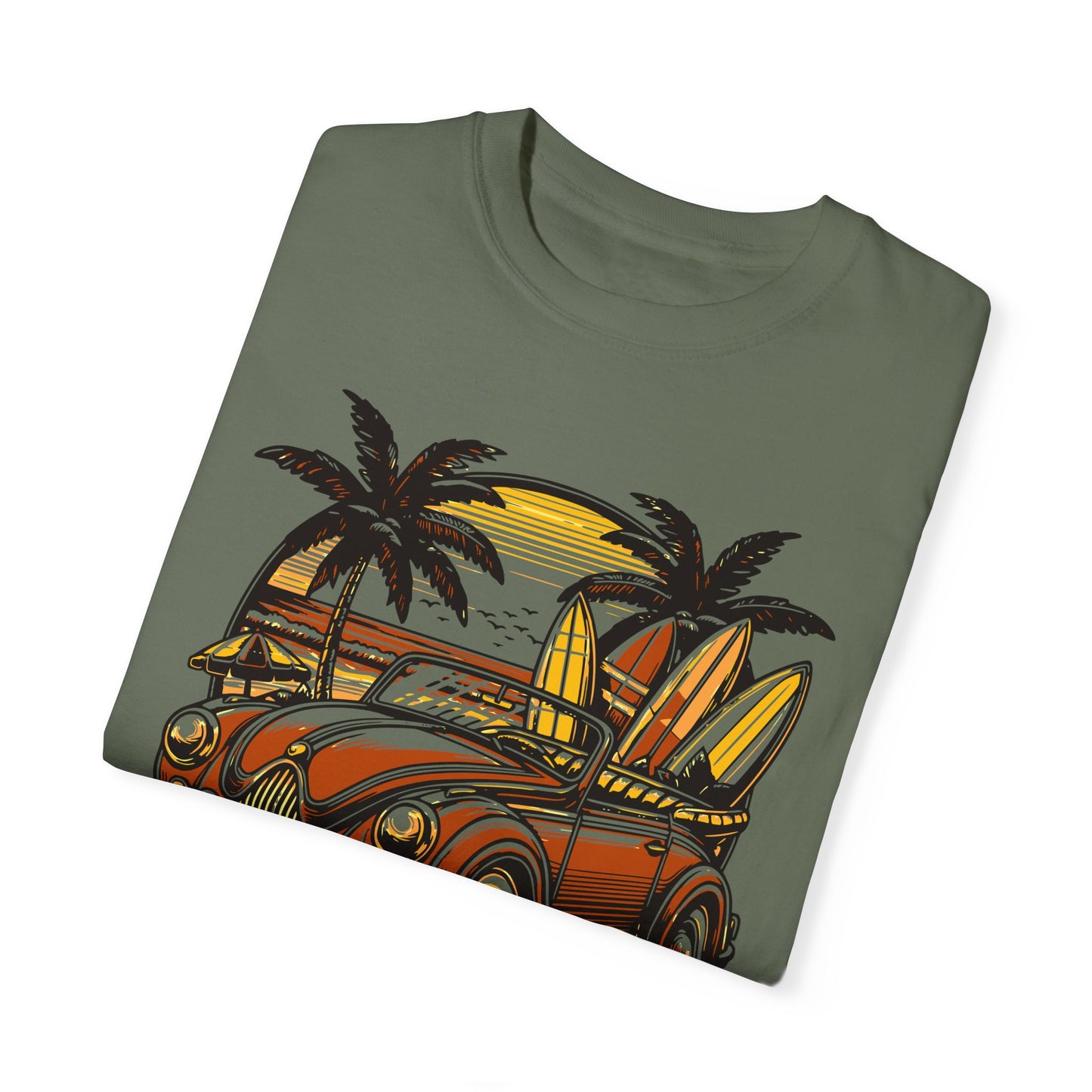 Surfing Unisex Garment-Dyed T-shirt