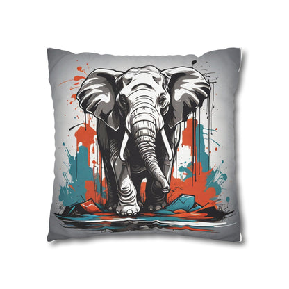 Pillowcase Elephant Design Spun Polyester