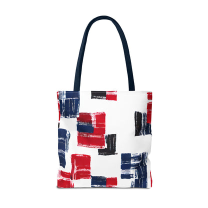 Red and Blue Tote Bag