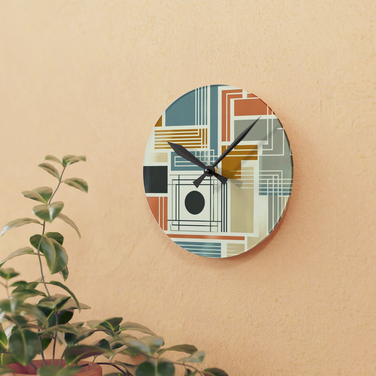 Modern Abstract Colour Acrylic Wall Clock