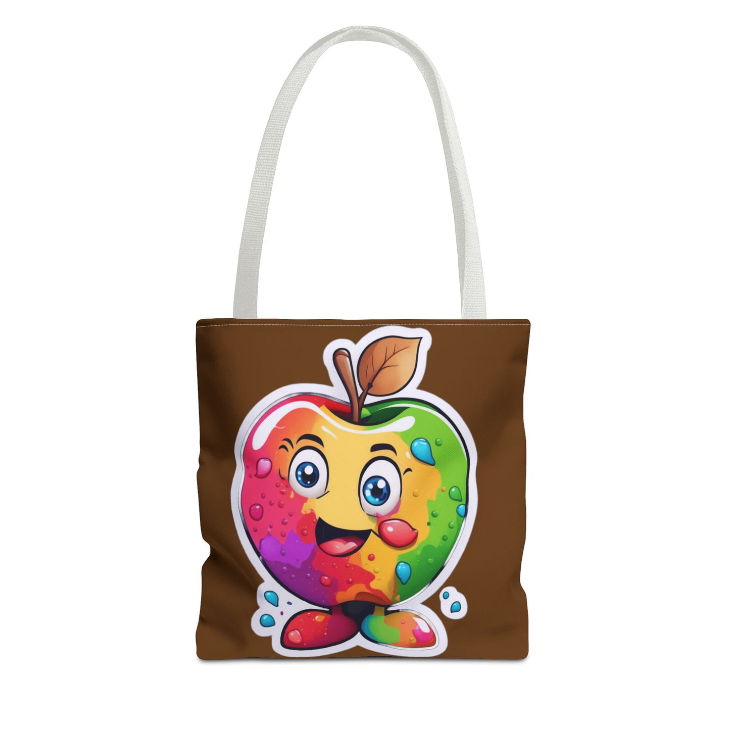 Colorful Apple Tote Bag - Vibrant Grocery Shopping Carryall