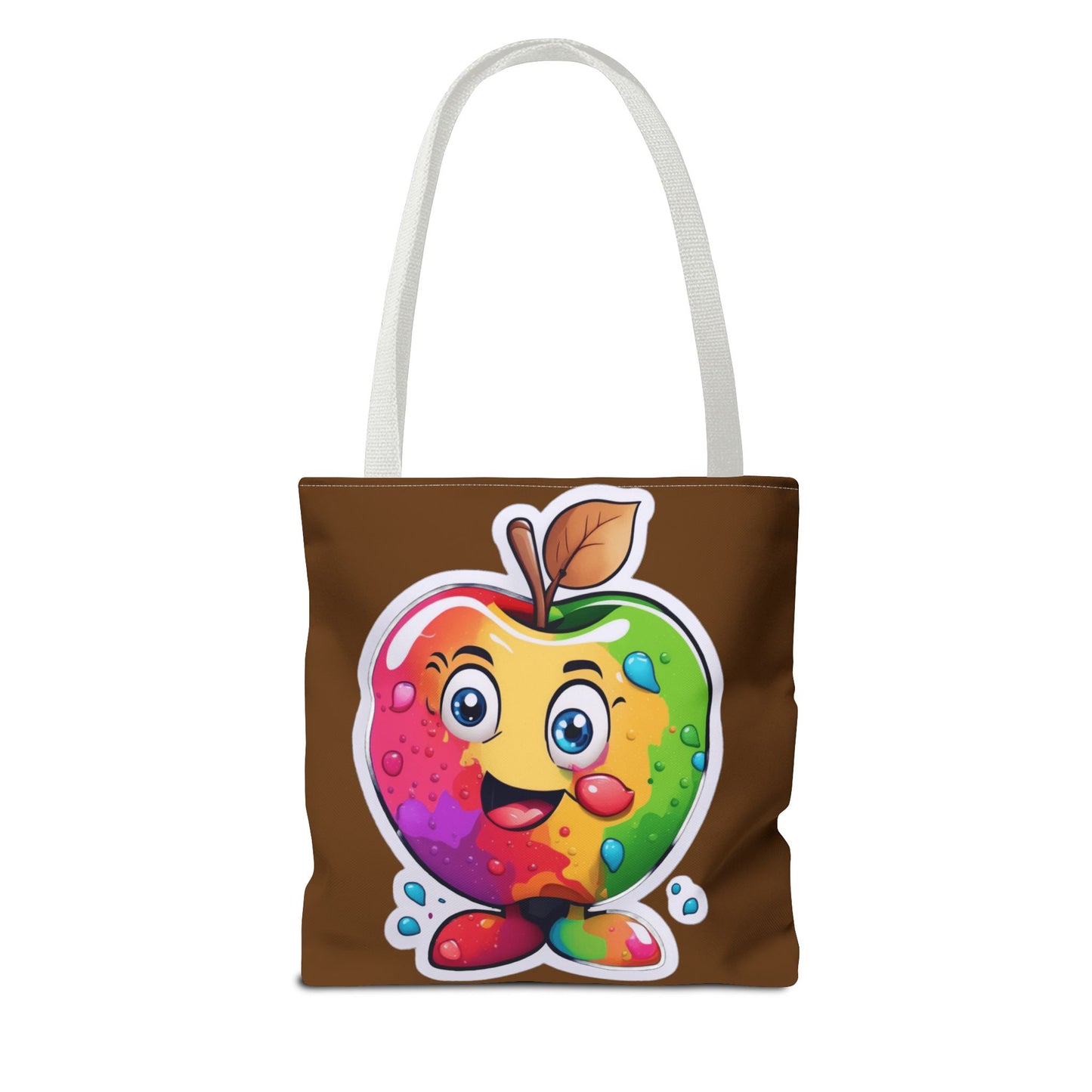 Colorful Apple Tote Bag - Vibrant Grocery Shopping Carryall