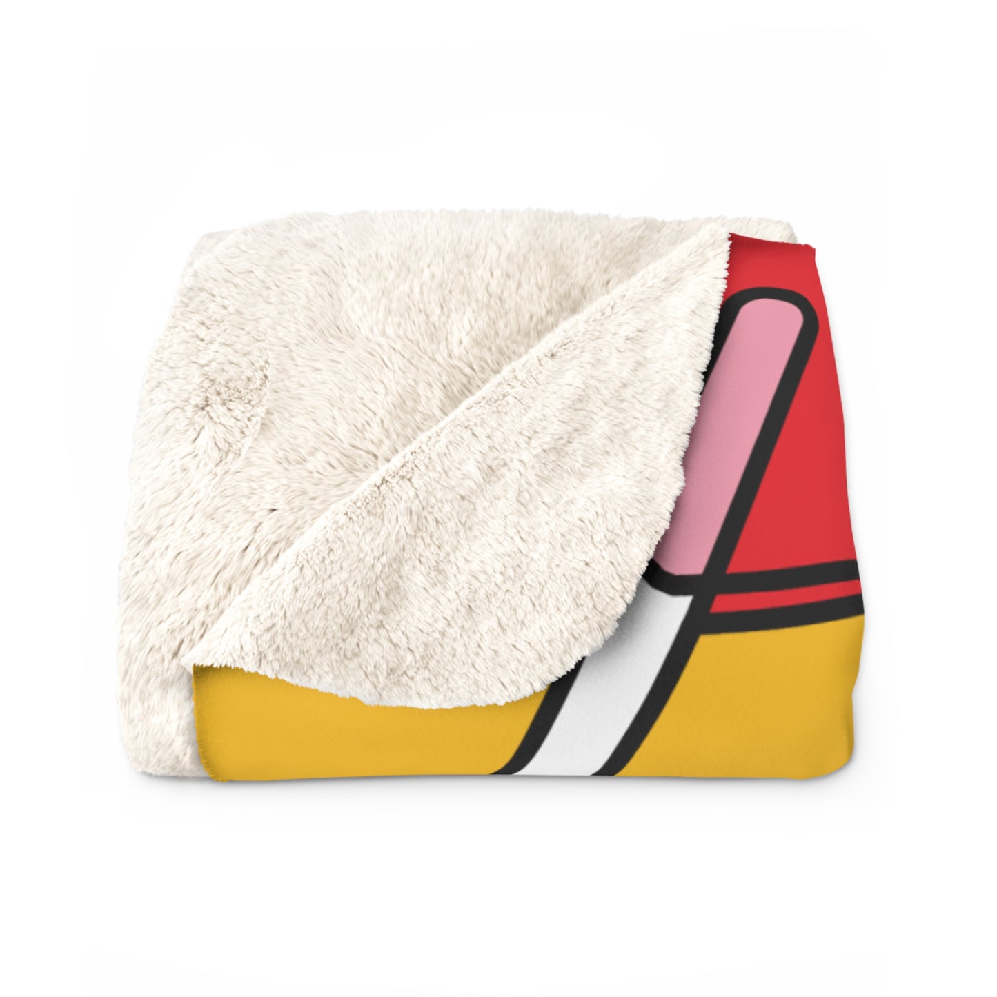 Sherpa Fleece Blanket - Lolipop Design