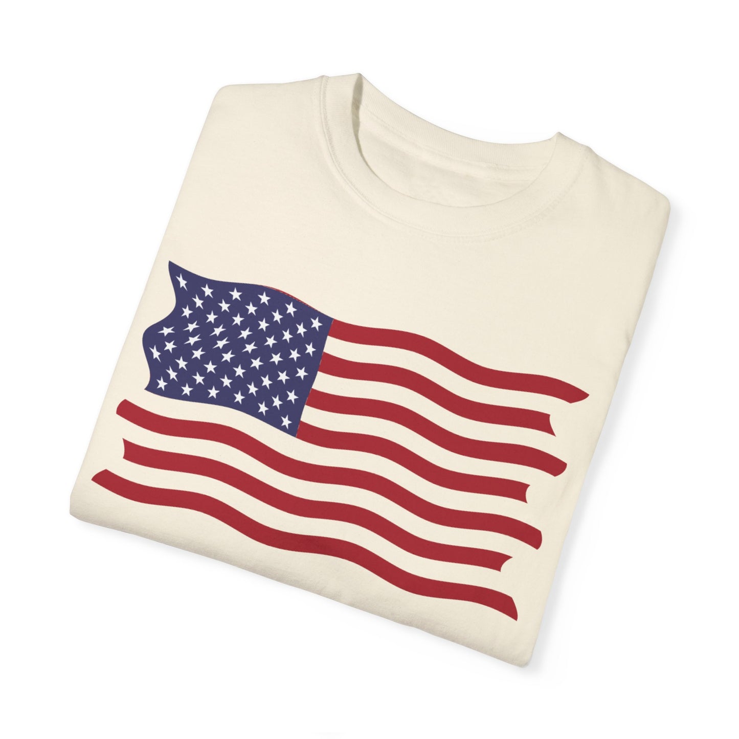 Unisex Garment-Dyed T-shirt USA FLAG