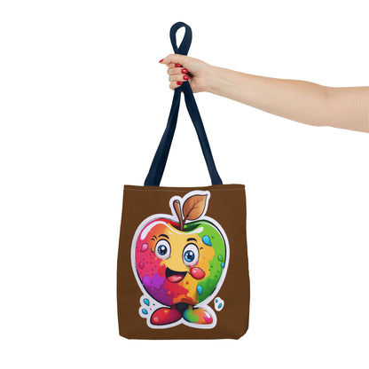 Colorful Apple Tote Bag - Vibrant Grocery Shopping Carryall