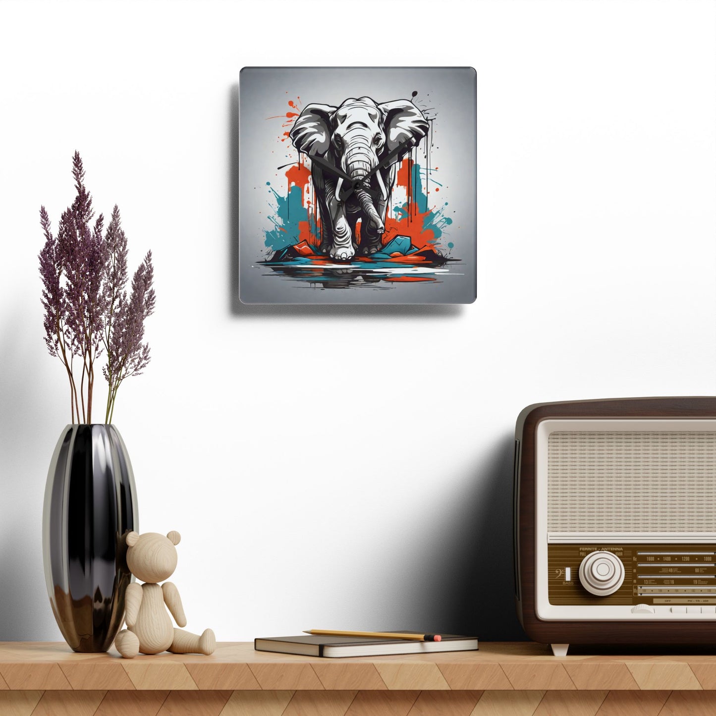 Elephant Wall Clock