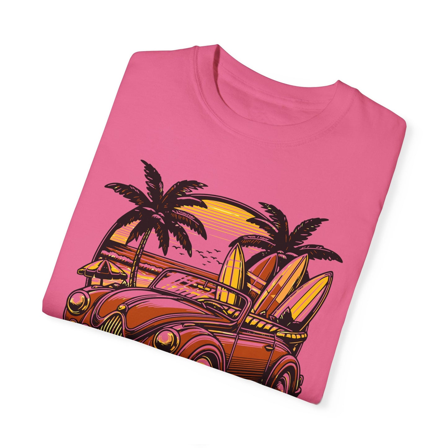 Surfing Unisex Garment-Dyed T-shirt