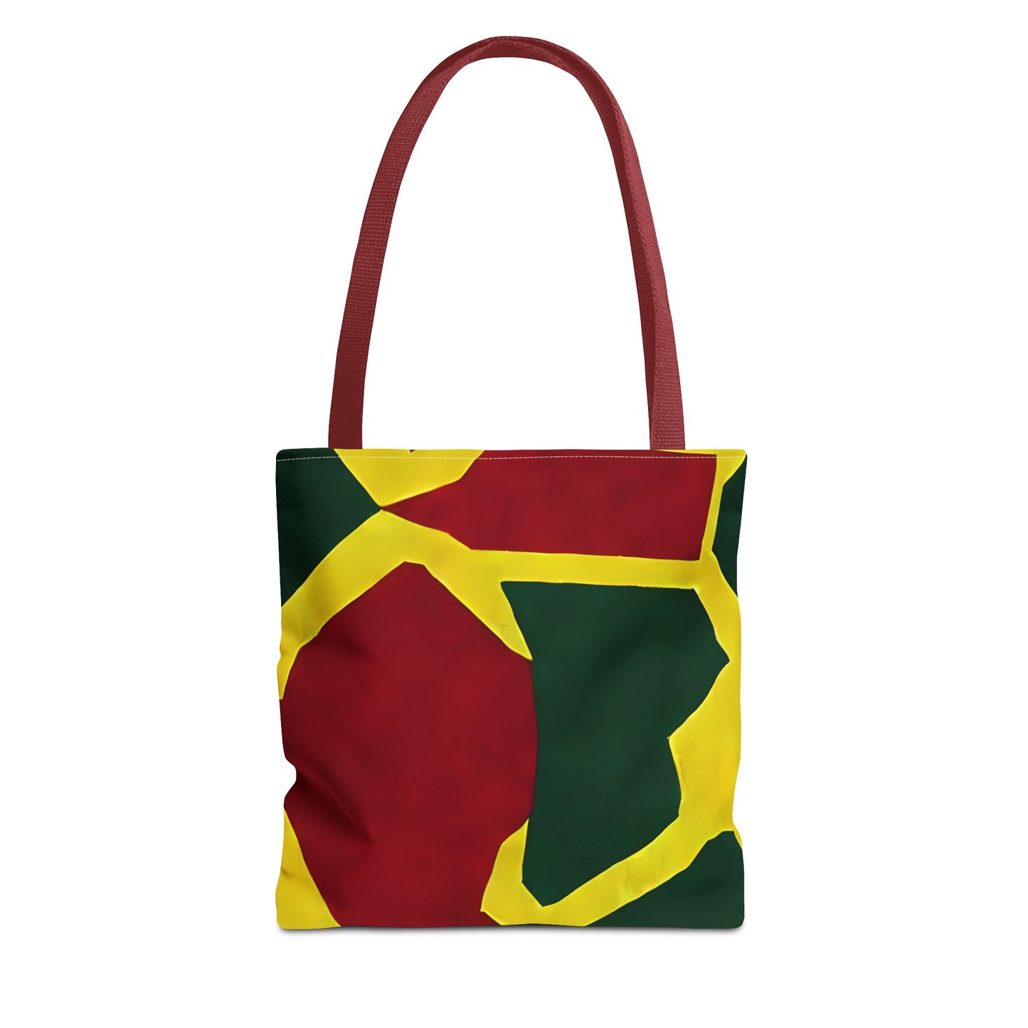 Red Yellow Tote Bag with Print