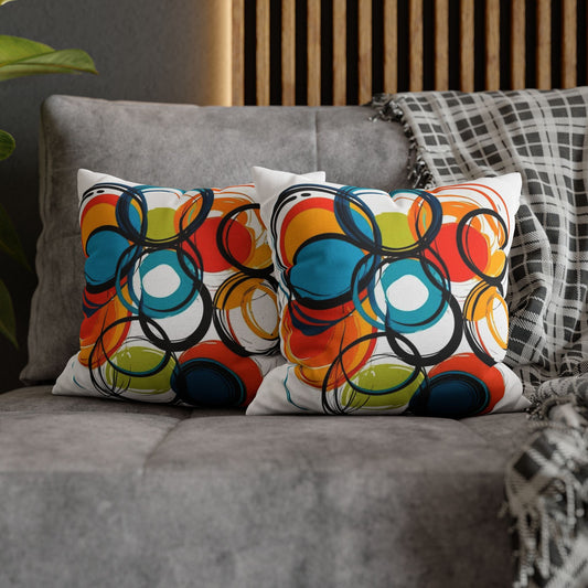 Pillowcase Circles Abstract Design