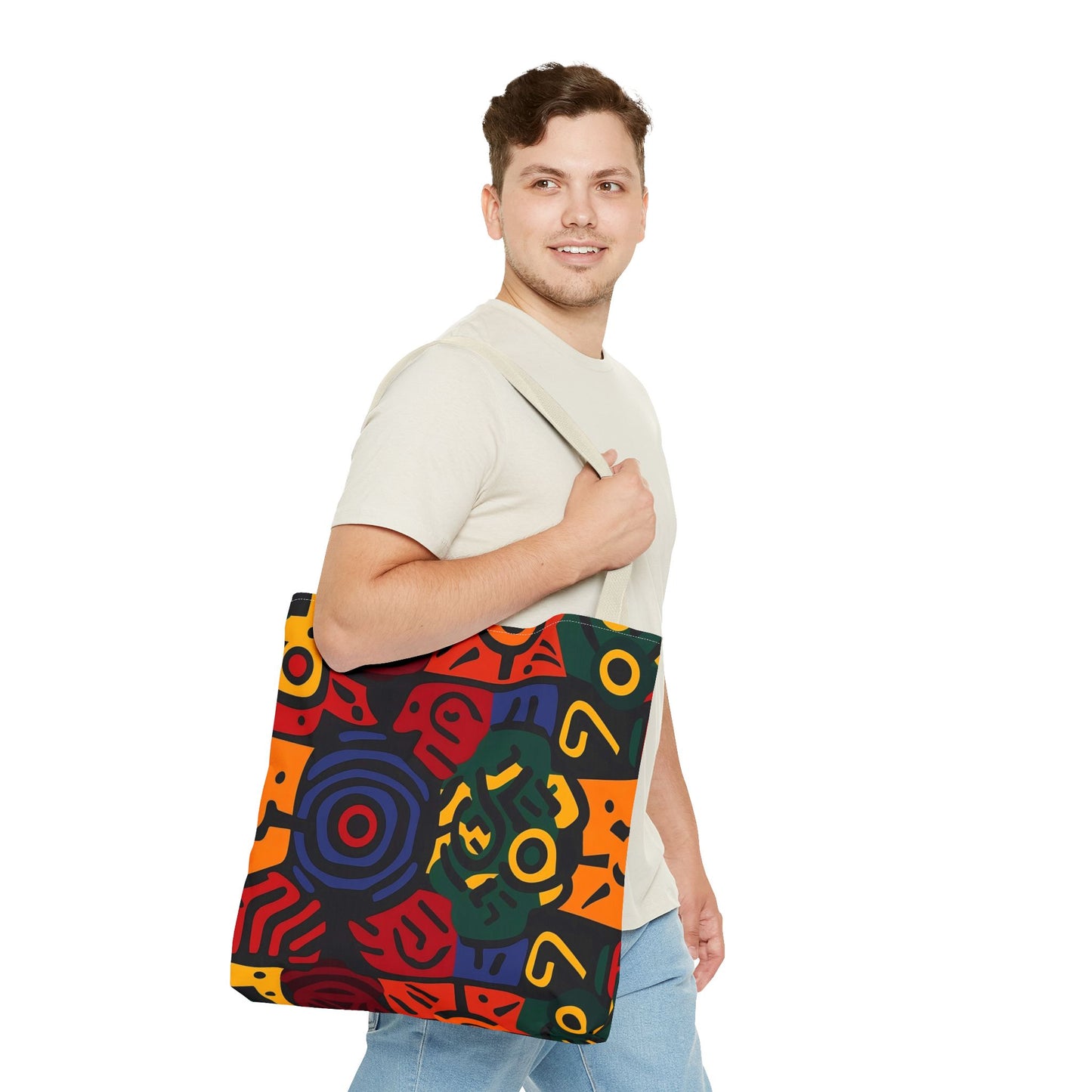 Colorful Abstract Design Tote Bag (AOP)