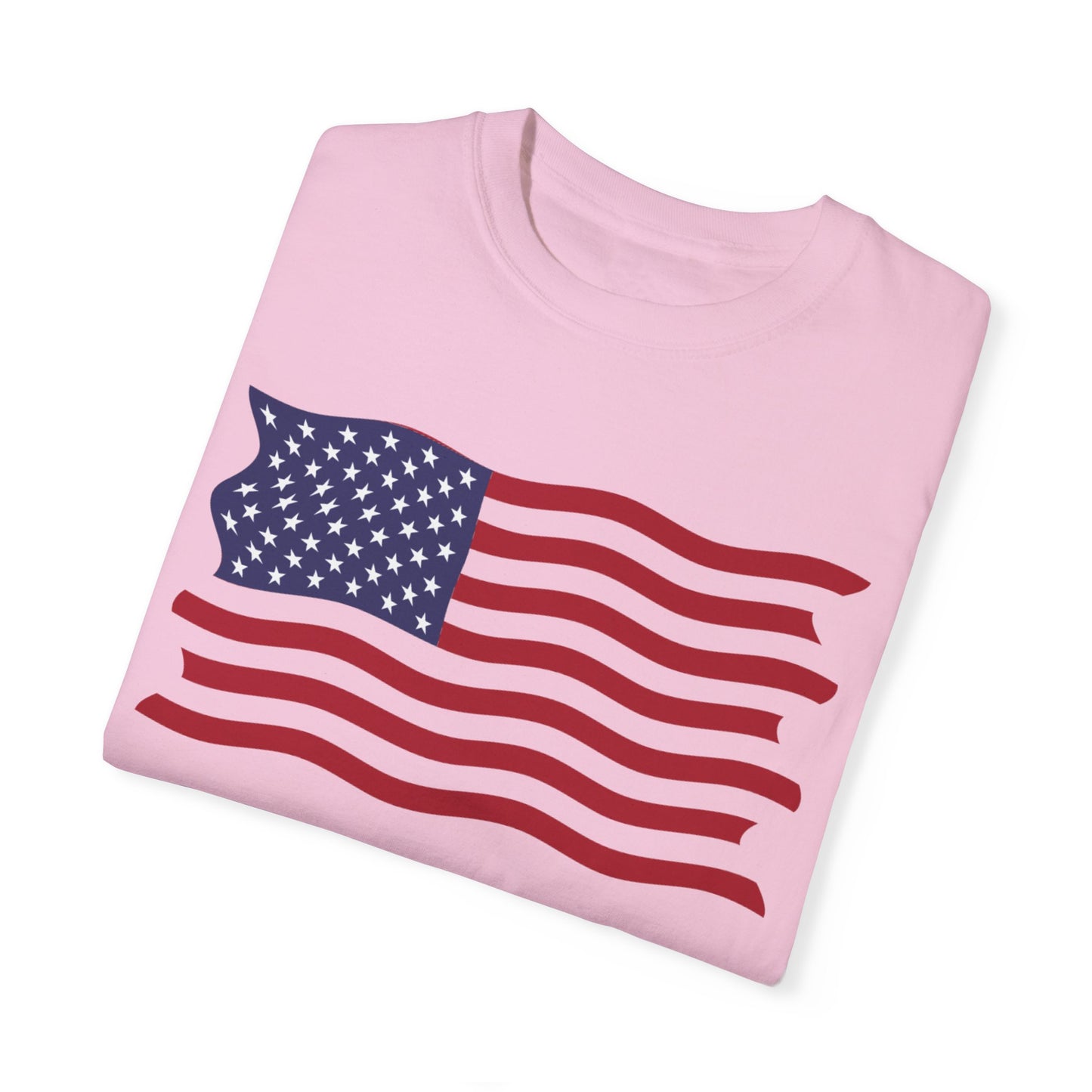 Unisex Garment-Dyed T-shirt USA FLAG