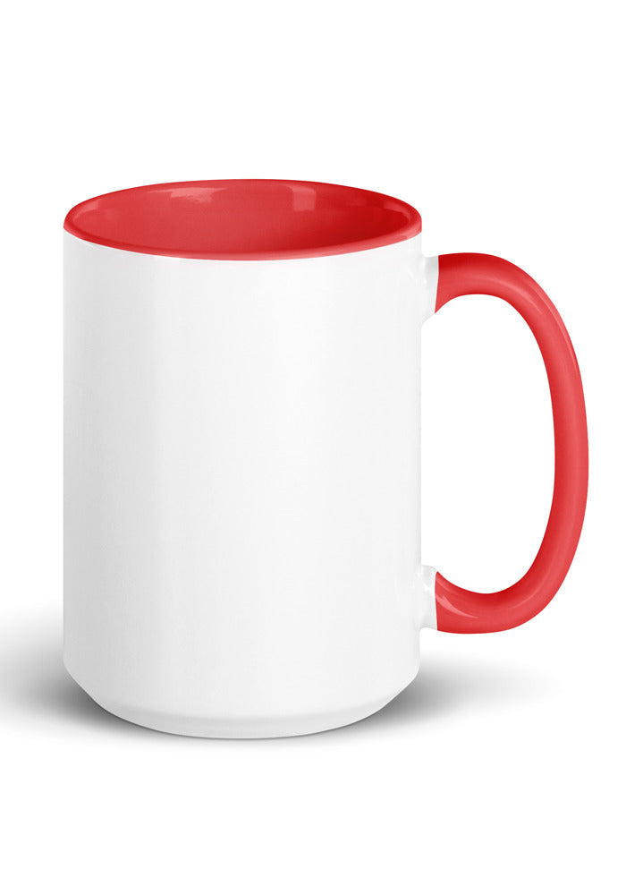 White Ceramic Mug with Color Inside