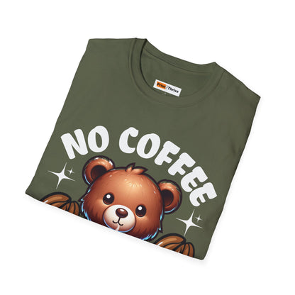 Unisex T-Shirt No Coffee No Workers Funny Coffee Lover Tee