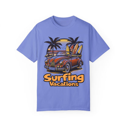 Surfing Unisex Garment-Dyed T-shirt