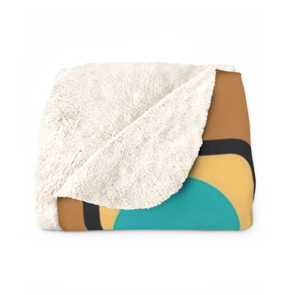 Sherpa Fleece Blanket - Abstract Design