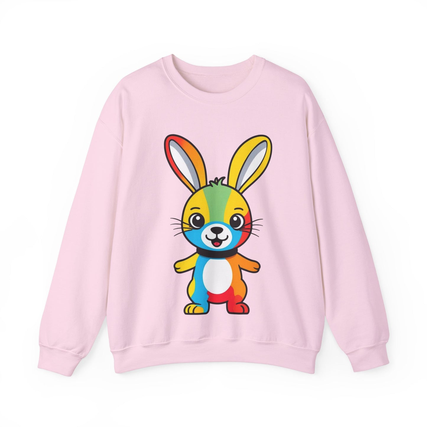 Multicoloured Bunny Unisex Heavy Blend™ Crewneck Sweatshirt