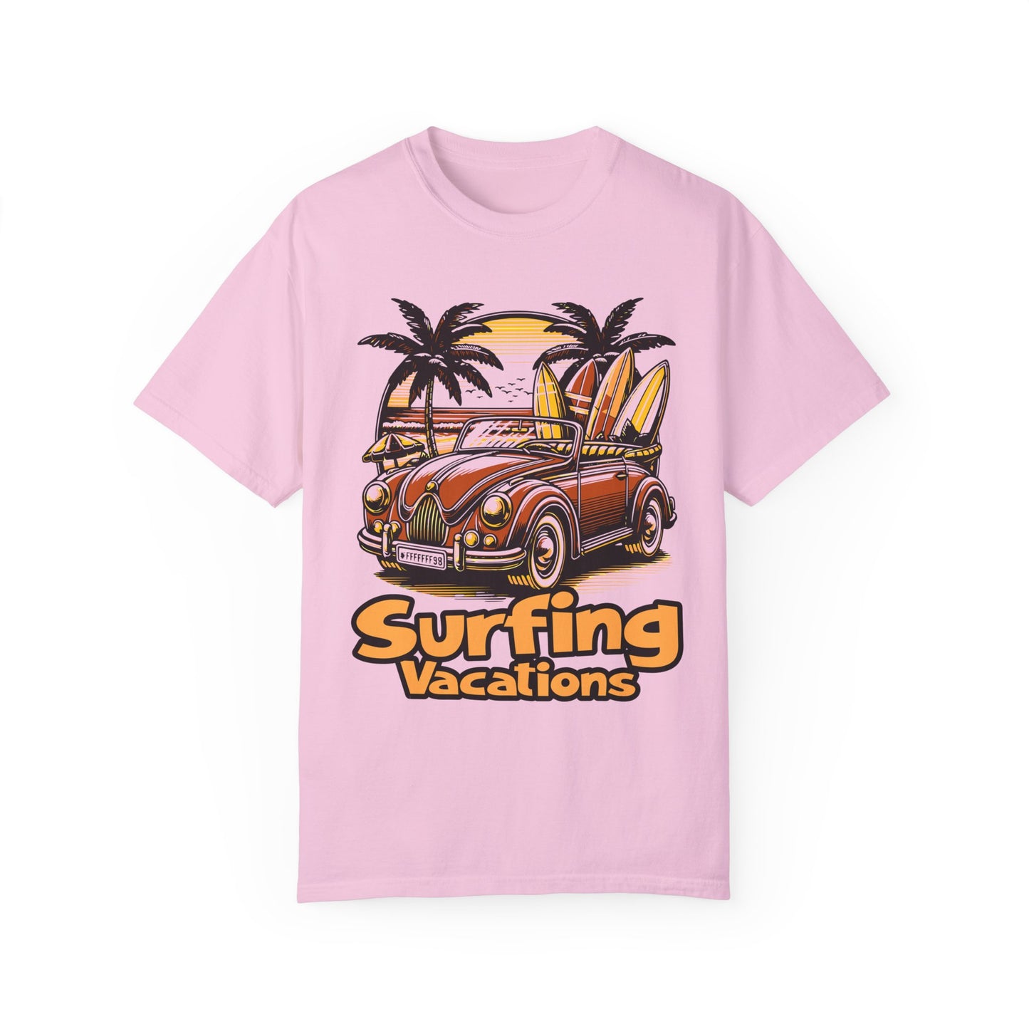 Surfing Unisex Garment-Dyed T-shirt