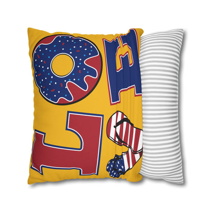 Love for USA Spun Polyester Square Pillowcase