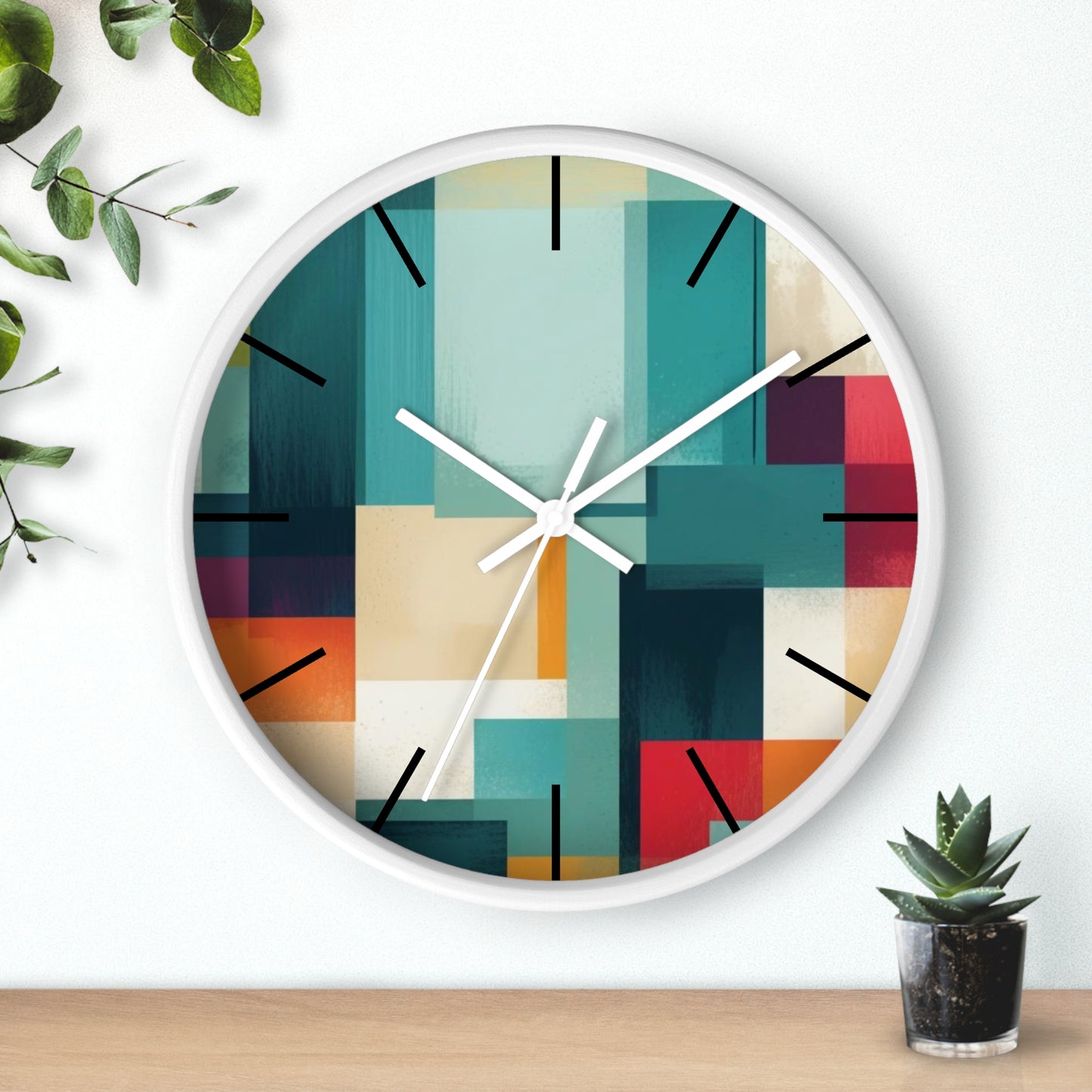 Modern Abstract Colour Wall Clock