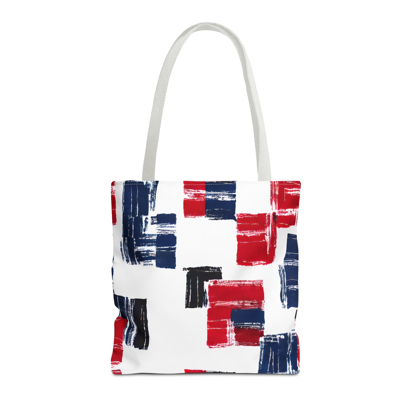 Red and Blue Tote Bag