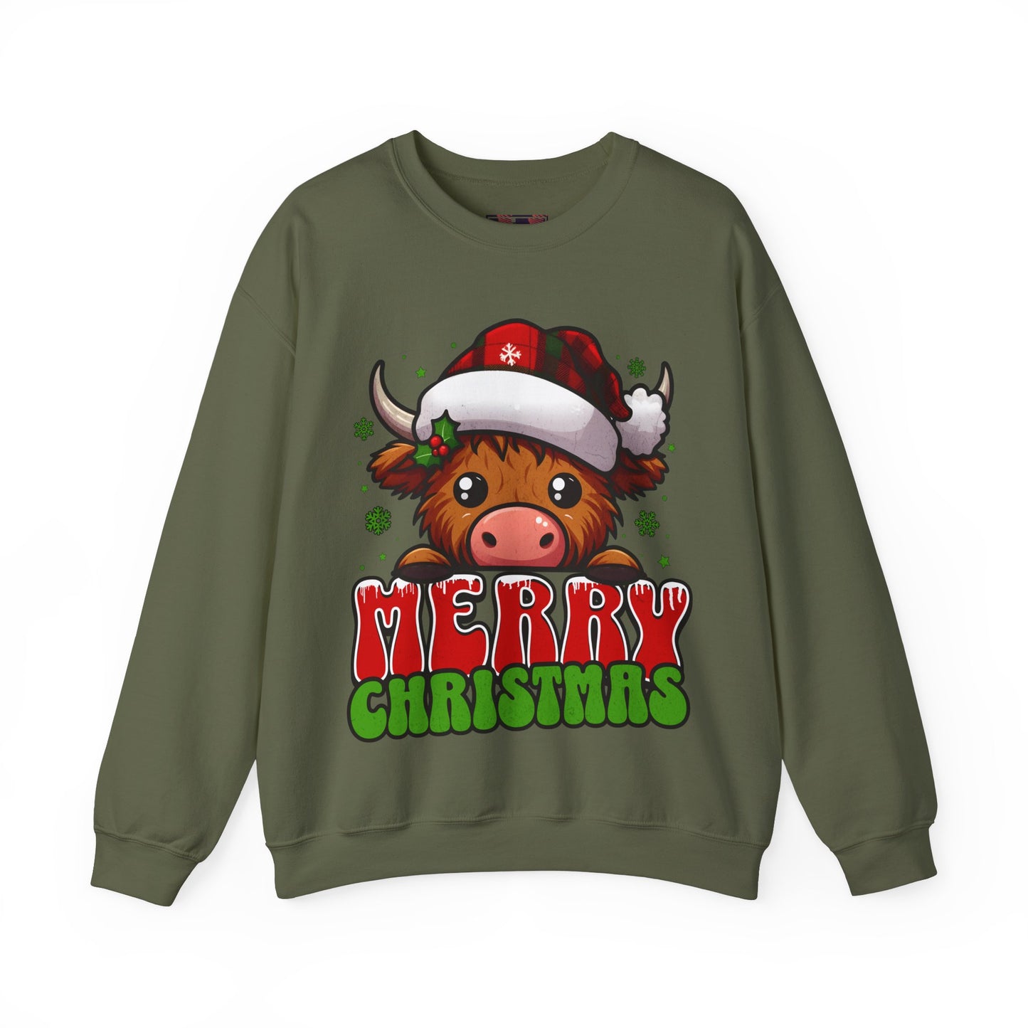 Christmas Crewneck Sweatshirt - Merry Christmas Design