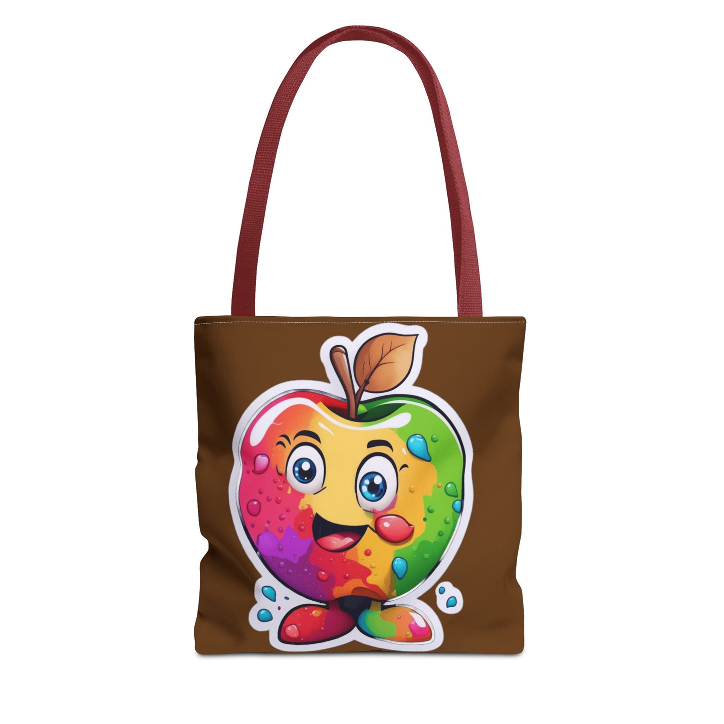 Colorful Apple Tote Bag - Vibrant Grocery Shopping Carryall