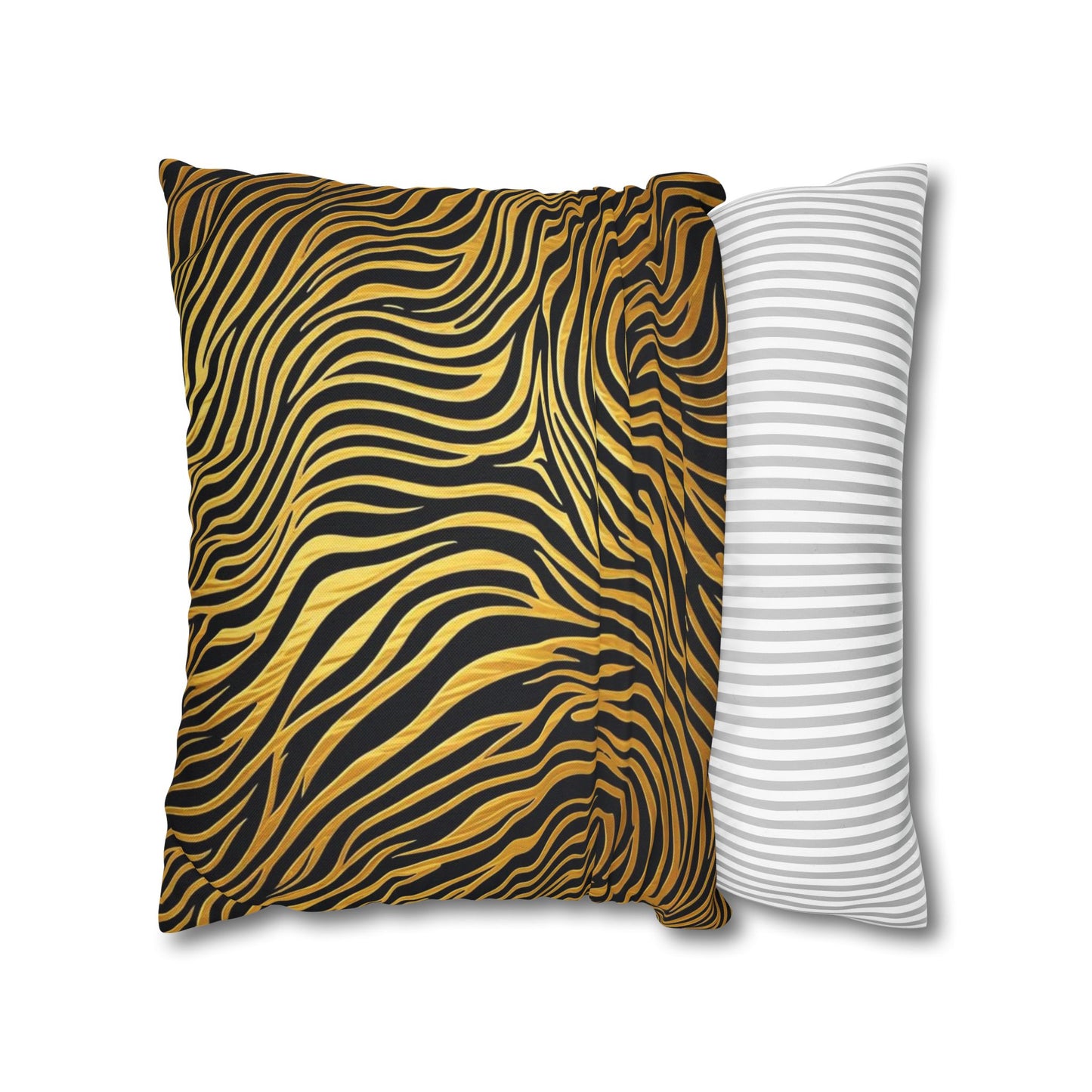 Pillowcase Gold & Black Modern Design