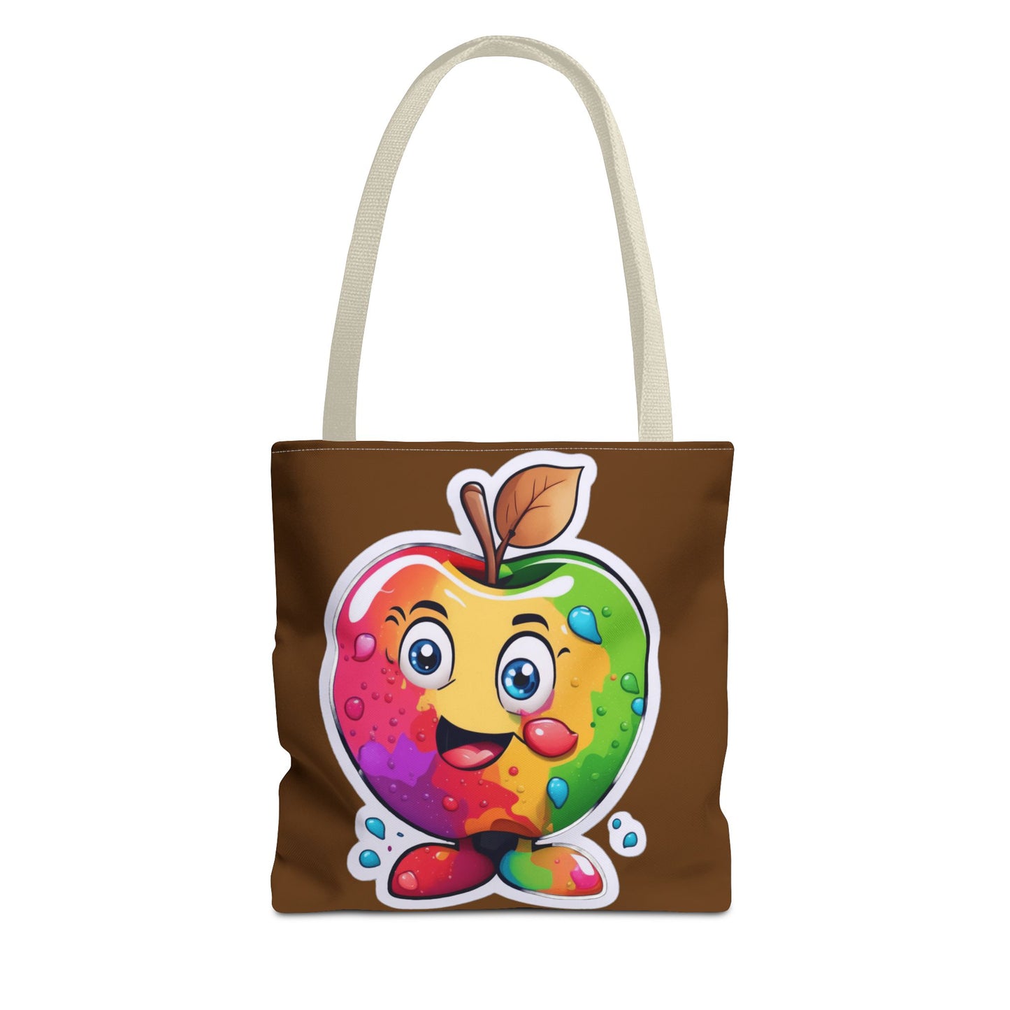 Colorful Apple Tote Bag - Vibrant Grocery Shopping Carryall