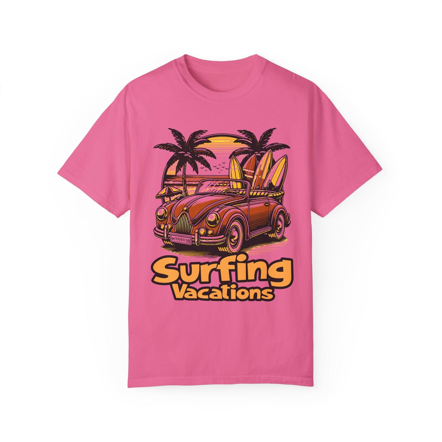 Surfing Unisex Garment-Dyed T-shirt