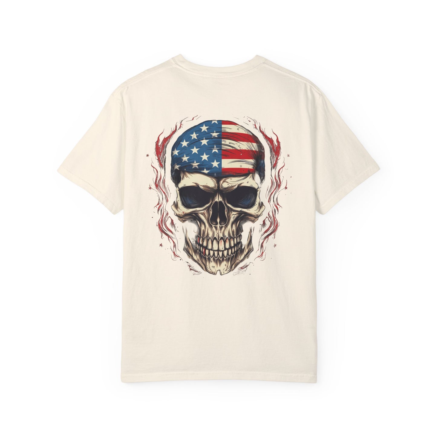 Unisex Garment-Dyed T-shirt USA FLAG