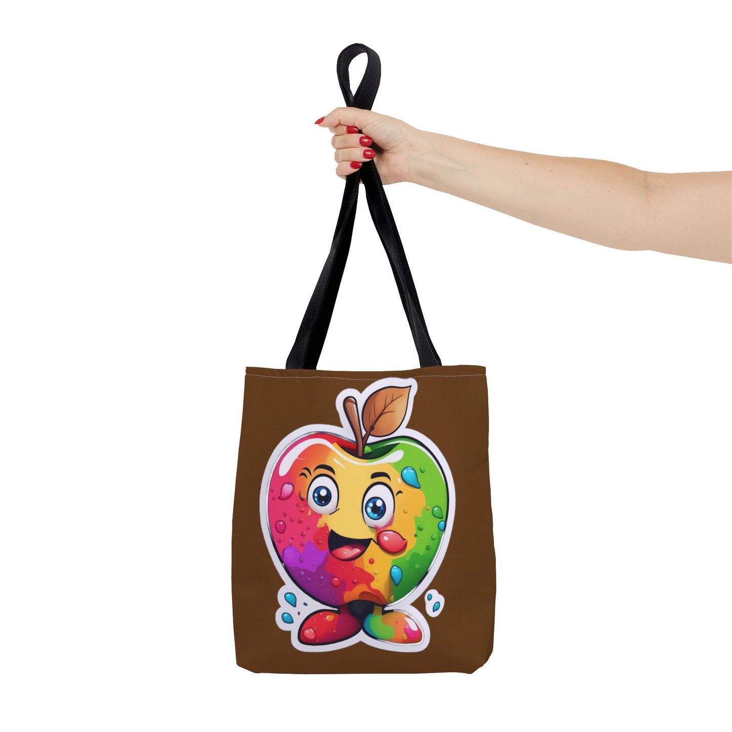 Colorful Apple Tote Bag - Vibrant Grocery Shopping Carryall